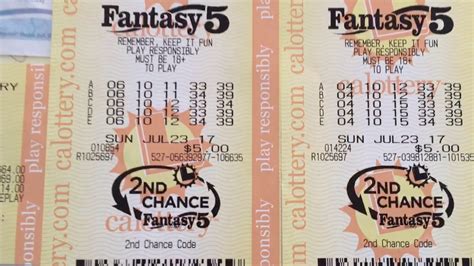 fantasy 5 second chance|Fantasy 5 (California) Lottery Results & Winning Numbers.